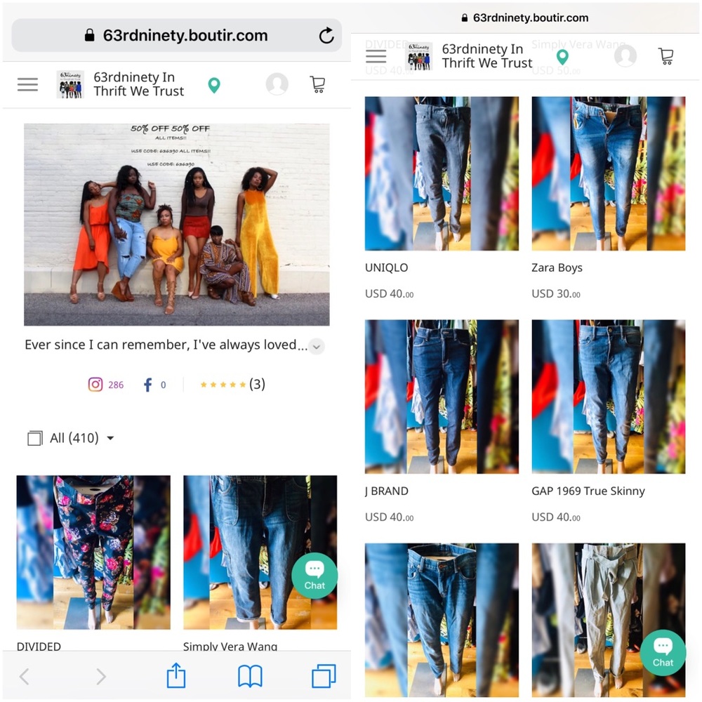 50% OFF ALL BOTTOMS 50% OFF 63rdNinety.boutir.com